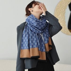 Stylish Reversible large Soft Cozy cashmere/Pashmina